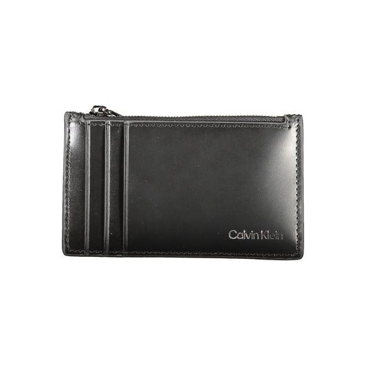 Calvin Klein Black Leather Wallet - Minimalist Elegance