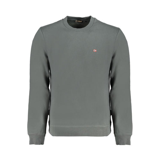 Napapijri Green Cotton Sweater - Classic Comfort Reimagined
