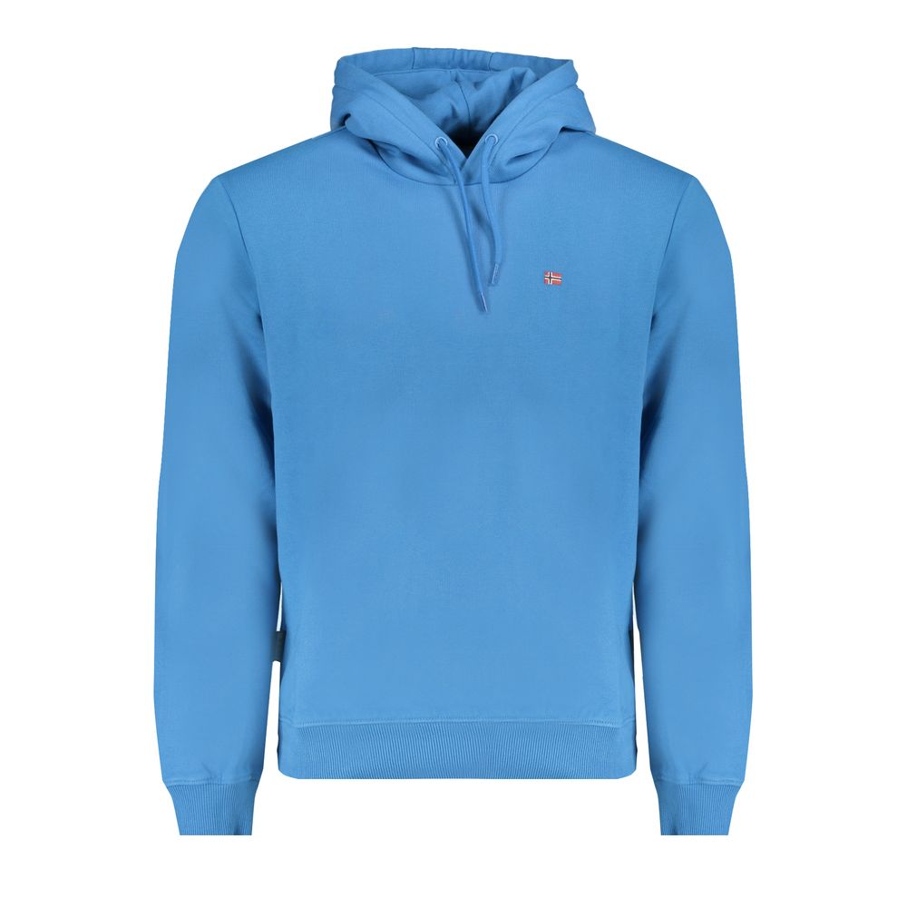 Napapijri Blue Cotton Hoodie