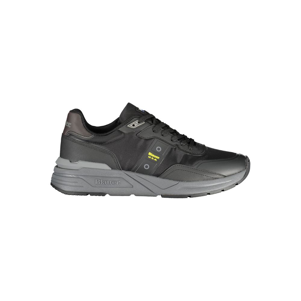 Blauer Black Polyester Sneaker - Sporty Comfort Meets Style