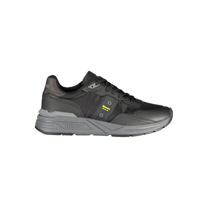 Blauer Black Polyester Sneaker - Sporty Comfort Meets Style