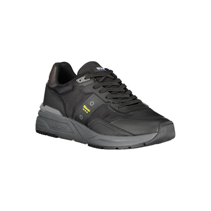 Blauer Black Polyester Sneaker - Sporty Comfort Meets Style