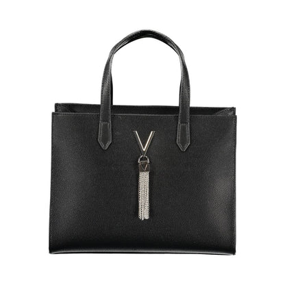 Mario Valentino Black Polyethylene Handbag with Dual Handles