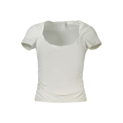 Guess Jeans White Spandex Top with Logo