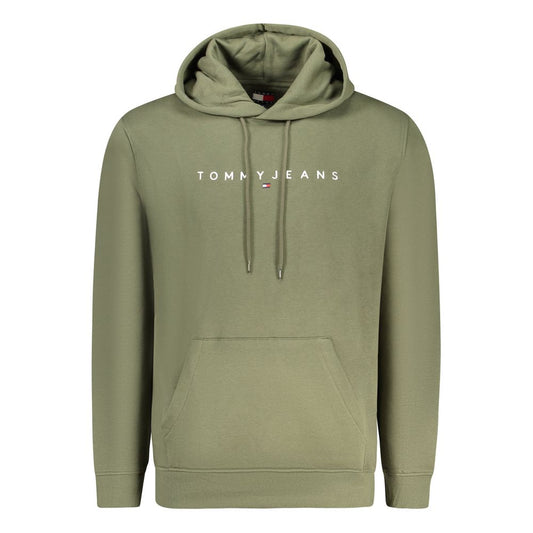 Tommy Hilfiger Green Cotton Men Sweatshirt