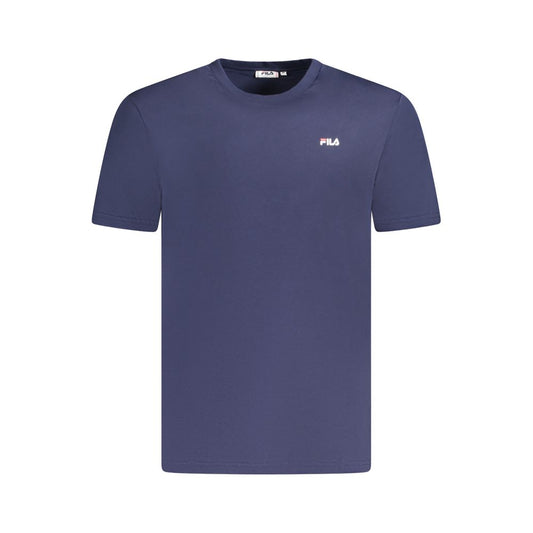 Fila Blue Cotton Men T-Shirt - A Fusion of Sustainability and Style