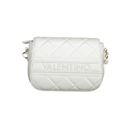 Mario Valentino Gray Faux Leather Handbag with Adjustable Strap