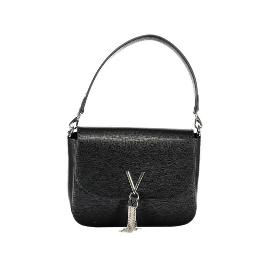 Valentino Bags Black Faux Leather Handbag with Shoulder Strap