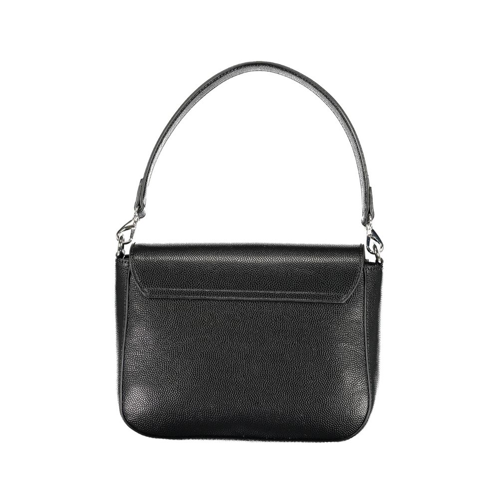 Valentino Bags Black Faux Leather Handbag with Shoulder Strap