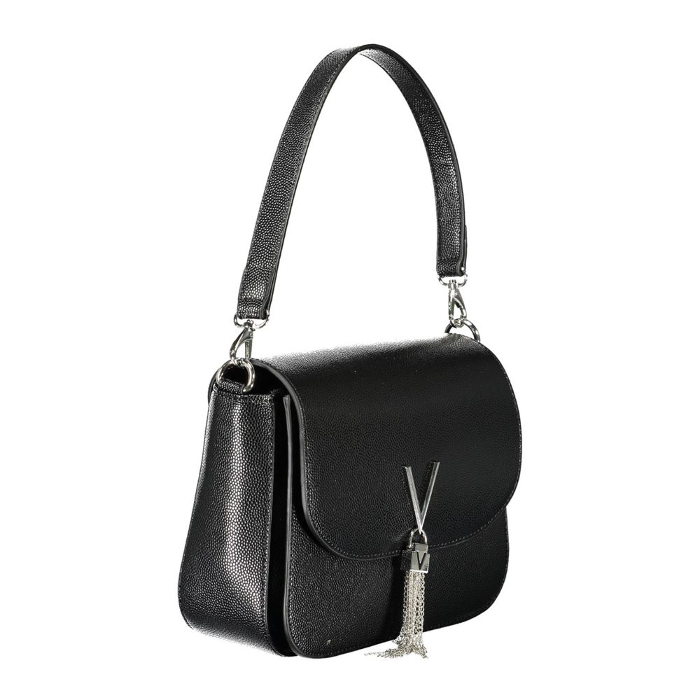 Valentino Bags Black Faux Leather Handbag with Shoulder Strap