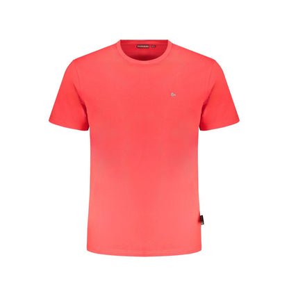 Napapijri Red Cotton T-Shirt - Organic Comfort