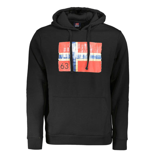 Norway 1963 Black Long Hooded Sweatshirt