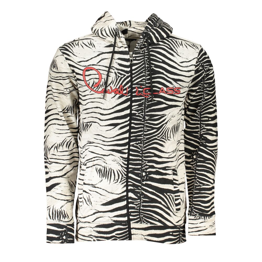 Cavalli Class White Men's Hooded Sweater