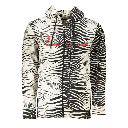 Cavalli Class White Men's Hooded Sweater