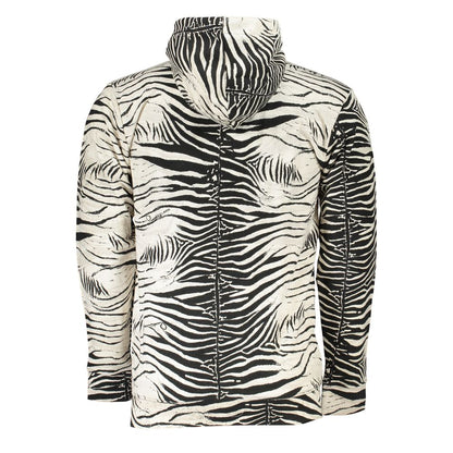 Cavalli Class White Men's Hooded Sweater