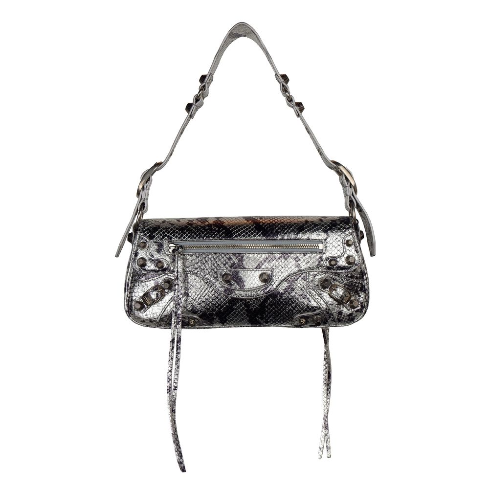Balenciaga Gray Calfskin Handbag: A Bold Statement Piece