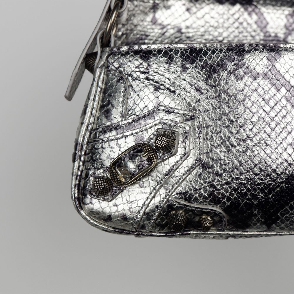 Balenciaga Gray Calfskin Handbag: A Bold Statement Piece