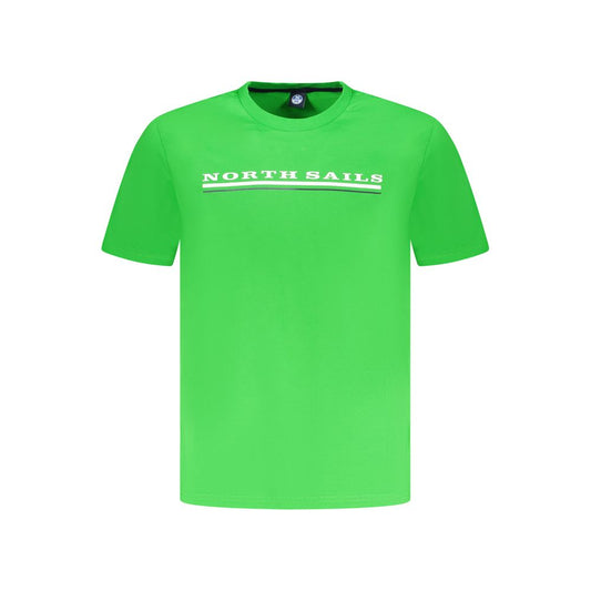 North Sails Green Cotton Men T-Shirt - Effortlessly Cool Casualwear