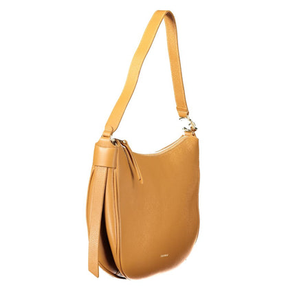 Coccinelle Brown Leather Handbag - Timeless Elegance Redefined