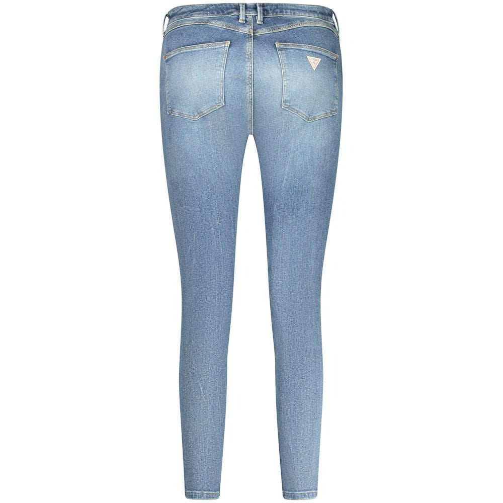 Guess Jeans Blue Cotton Skinny High Jeans