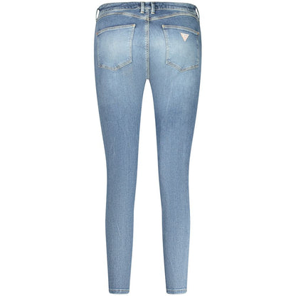Guess Jeans Blue Cotton Skinny High Jeans