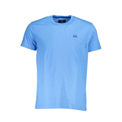 La Martina Blue Cotton Men T-Shirt