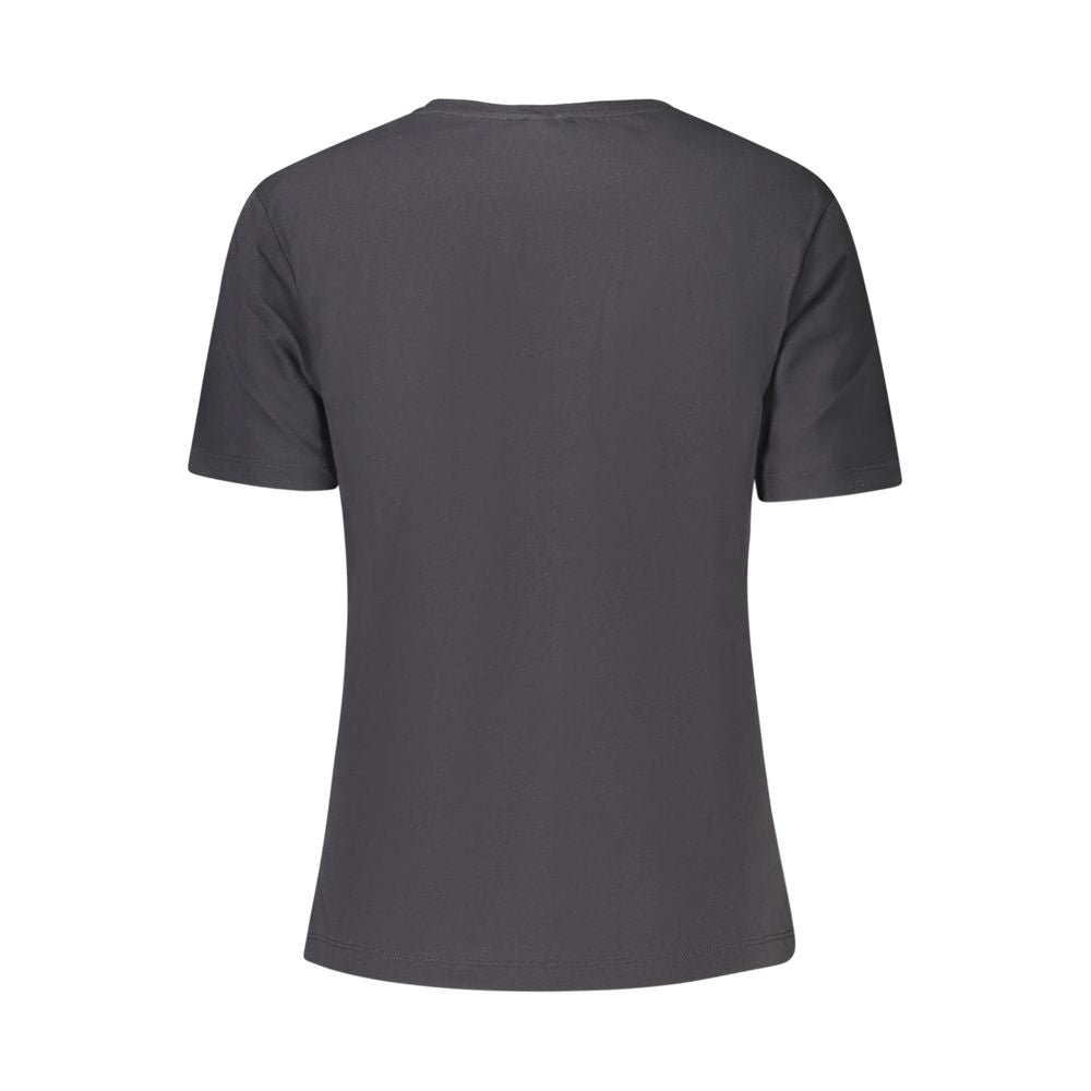 North Sails Black Cotton Top with Embossed Print