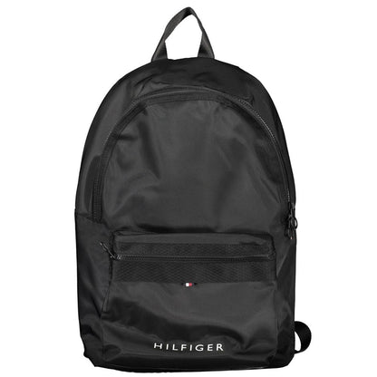 Tommy Hilfiger Black Polyester Men's Backpack