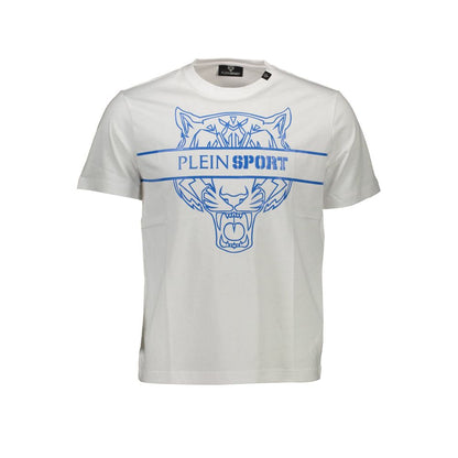 Plein Sport White Cotton Men's T-Shirt - XL