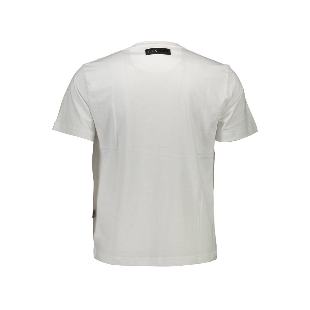 Plein Sport White Cotton Men's T-Shirt - XL