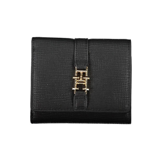 Tommy Hilfiger Black Faux Leather Women's Wallet