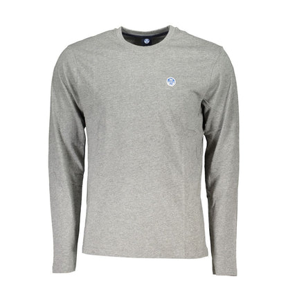 North Sails Men's Long Sleeve Gray Cotton T-Shirt
