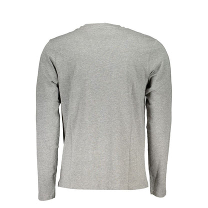 North Sails Men's Long Sleeve Gray Cotton T-Shirt