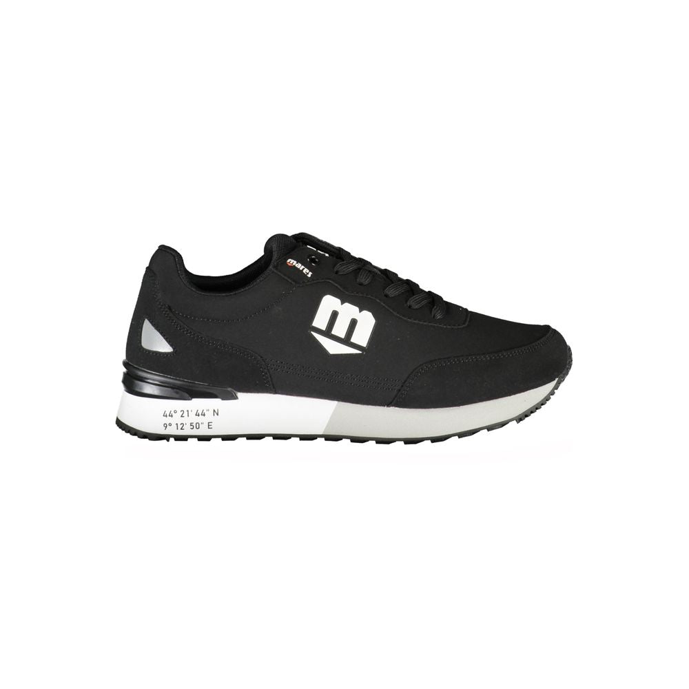 Mares Black Polyester Sneaker - Sporty Style with Contrast Details