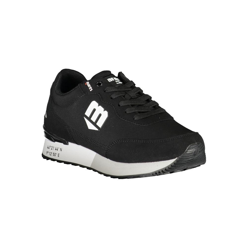 Mares Black Polyester Sneaker - Sporty Style with Contrast Details
