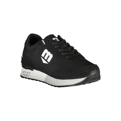 Mares Black Polyester Sneaker - Sporty Style with Contrast Details