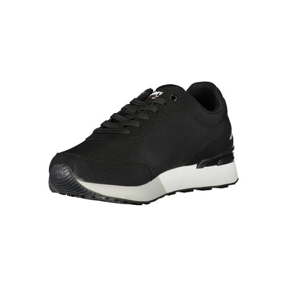 Mares Black Polyester Sneaker - Sporty Style with Contrast Details