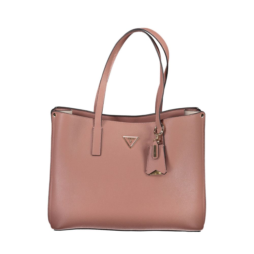 Guess Jeans Pink Handbag – Faux Leather, Chic Design