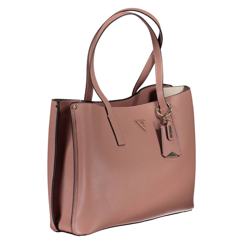 Guess Jeans Pink Handbag – Faux Leather, Chic Design