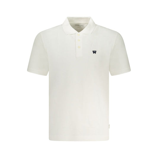 Wrangler White Cotton Polo Shirt - Classic Comfort and Style