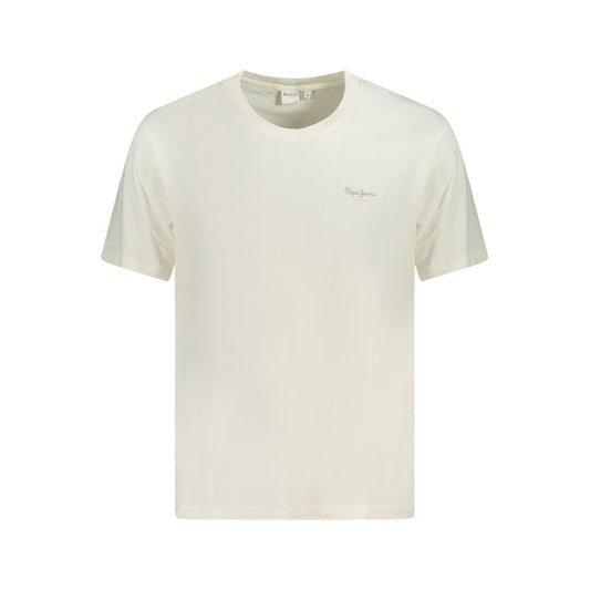 Pepe Jeans Sustainable White Cotton T-Shirt