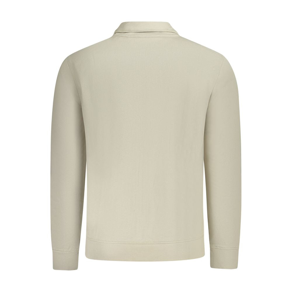 Hugo Boss Beige Cotton Sweater for Ultimate Comfort