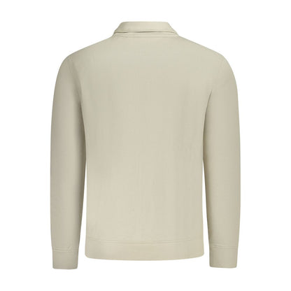 Hugo Boss Beige Cotton Sweater for Ultimate Comfort