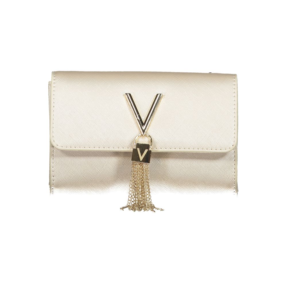 Mario Valentino Gray Faux Leather Chain Shoulder Bag