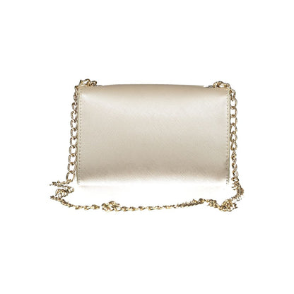 Mario Valentino Gray Faux Leather Chain Shoulder Bag