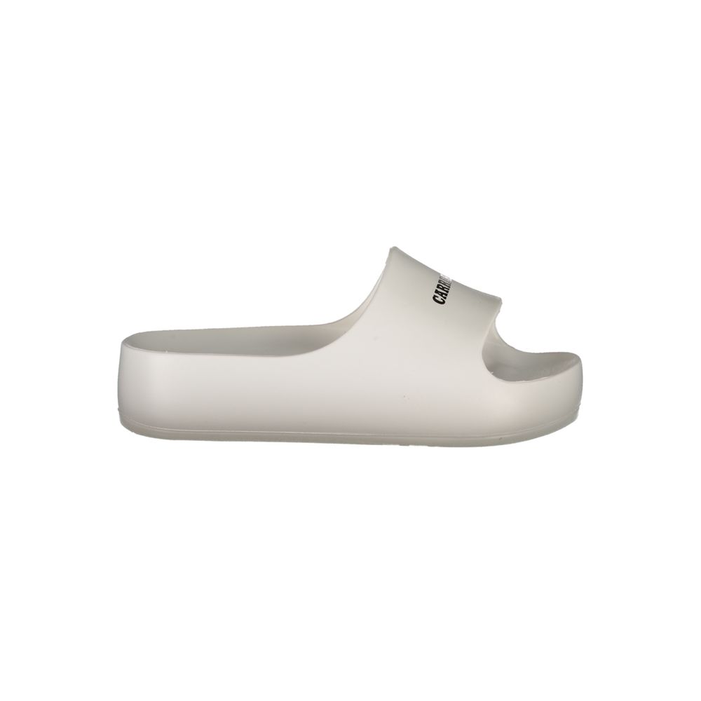 Carrera White Polyethylene Sandal with Platform