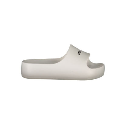 Carrera White Polyethylene Sandal with Platform