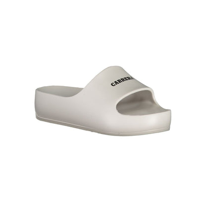Carrera White Polyethylene Sandal with Platform