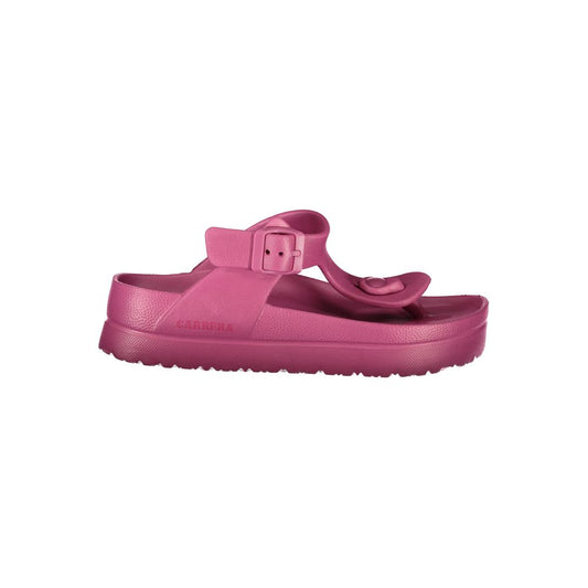Carrera Pink Polyethylene Sandal with Ankle Buckle