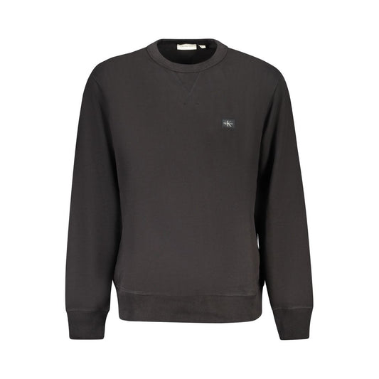 Calvin Klein Black Cotton Men's Crew Neck Sweatshirt
